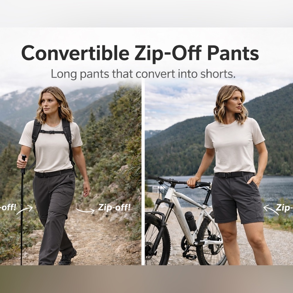 Westfjord Convertible Zip-Off Pants → Shorts | Women’s Small | Outdoor Active